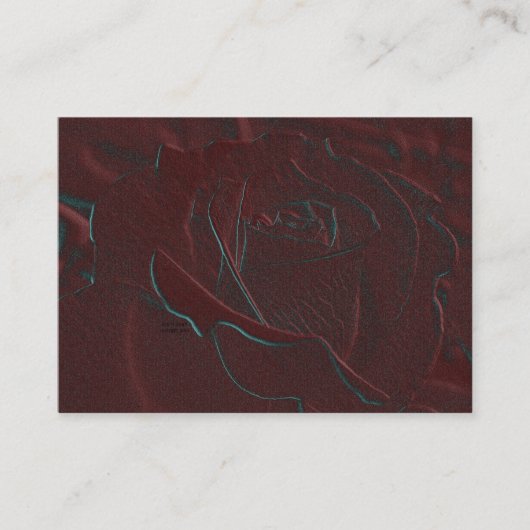 Visitekaartje van het gebombardeerde Bourgogne Roo (Voorkant)