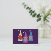 Visitekaartje van het Gnomes Trio (Staand voorkant)