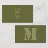 Visitekaartje van het Groene Stencil Leger (Voorkant / Achterkant)