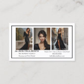 Visitekaartje van het handtekeningmodel | Mini Com (Achterkant)