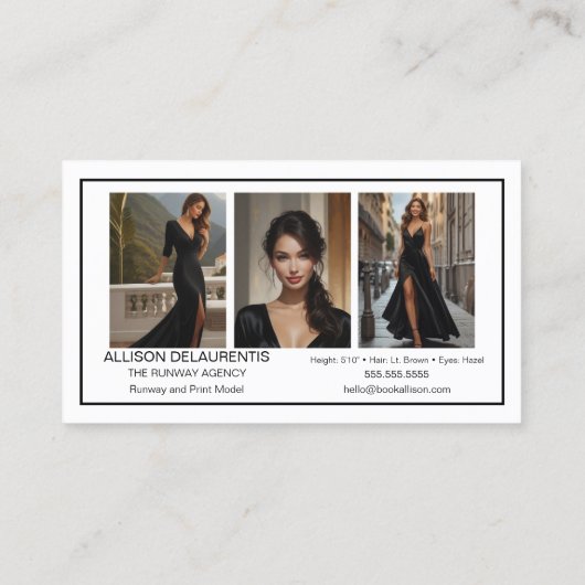 Visitekaartje van het handtekeningmodel | Mini Com (Achterkant)