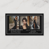 Visitekaartje van het handtekeningmodel | Mini Com (Achterkant)