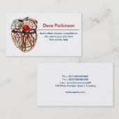 visitekaartje van het hartstelsel (Voorkant / Achterkant)