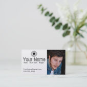 Visitekaartje van het hoofd voor de Werknemer (Staand voorkant)