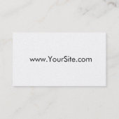 Visitekaartje van het hoofd voor de Werknemer (Achterkant)