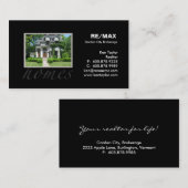 Visitekaartje van het  huis van onroerend goed (Voorkant / Achterkant)