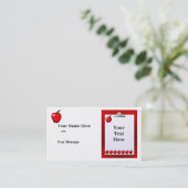 Visitekaartje van het Klembord van de Apples van d (Staand voorkant)