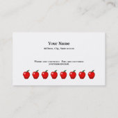 Visitekaartje van het Klembord van de Apples van d (Achterkant)