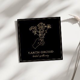 Visitekaartje van het kruidenkruid en van het vruc