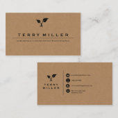 visitekaartje van het landschap / tuinbouwvisiteka (Voorkant / Achterkant)