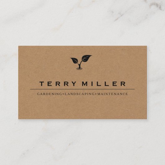 visitekaartje van het landschap / tuinbouwvisiteka (Voorkant)