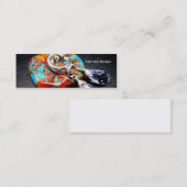 Visitekaartje van het lavender Quartz Glass Skinny (Voorkant / Achterkant)