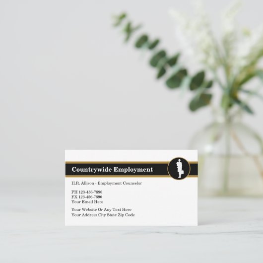 Visitekaartje van het menselijk potentieel (Staand voorkant)