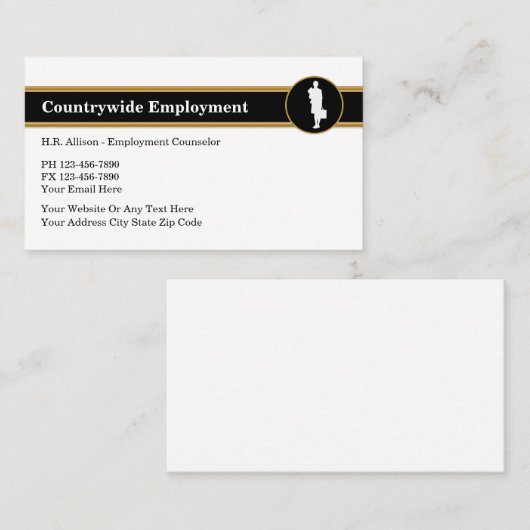 Visitekaartje van het menselijk potentieel (Voorkant / Achterkant)