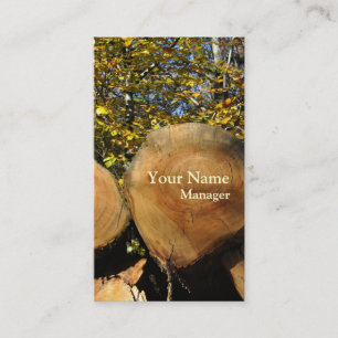 Visitekaartje van het najaar van de bosbouw