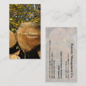 Visitekaartje van het najaar van de bosbouw (Voorkant / Achterkant)