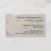 Visitekaartje van het najaar van de bosbouw (Achterkant)