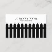 Visitekaartje van het omheiningsbedrijf (Voorkant)