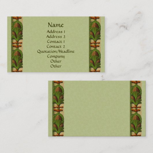 Visitekaartje van het Ontwerp van de Rand van de (Voorkant / Achterkant)