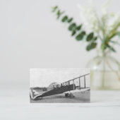  Visitekaartje van het piloot-luchtvaartvliegtuig (Staand voorkant)