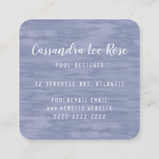 Visitekaartje van het Plein van het Blauwe Monogra (Achterkant)