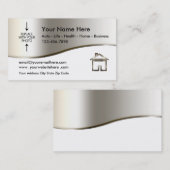 Visitekaartje van het sjabloon voor de foto van de (Voorkant / Achterkant)