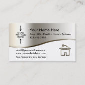 Visitekaartje van het sjabloon voor de foto van de (Voorkant)