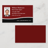 Visitekaartje van het sjabloon voor de foto van de (Voorkant / Achterkant)