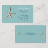 Visitekaartje van het strand van Starfish (Voorkant / Achterkant)