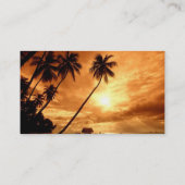 visitekaartje van het sunset Island - reisbureau (Achterkant)