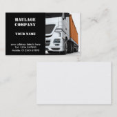 Visitekaartje van het transportbedrijf (Voorkant / Achterkant)