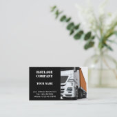 Visitekaartje van het transportbedrijf (Staand voorkant)