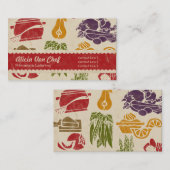 Visitekaartje van het voedselfeest (Voorkant / Achterkant)