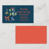 Visitekaartje van het vroege leercentrum vlinder (Voorkant / Achterkant)