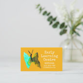 Visitekaartje van het vroege leercentrum vlinder (Staand voorkant)