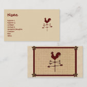 Visitekaartje van het weerventilator (Voorkant / Achterkant)