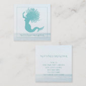 Visitekaartje van het Whimsical Mermaid en Ocean S (Voorkant / Achterkant)