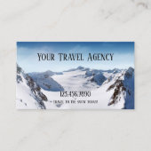 Visitekaartje van het Wintersportreisbureau (Voorkant)