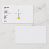 Visitekaartje van het witte kruis (Voorkant / Achterkant)