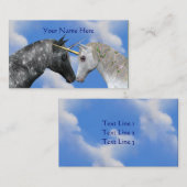 Visitekaartje van het zoenen van Unicorns Fantasy  (Voorkant / Achterkant)