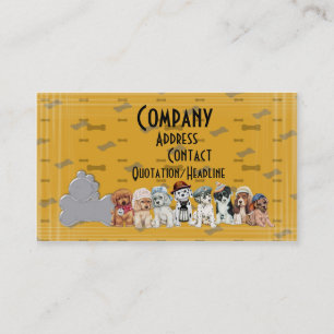 visitekaartje van honden