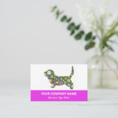 Visitekaartje van hondenhuisdieren (Staand voorkant)