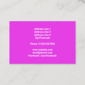 Visitekaartje van hondenhuisdieren (Achterkant)