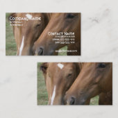 Visitekaartje van Horse Nuzzle (Voorkant / Achterkant)
