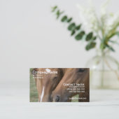 Visitekaartje van Horse Nuzzle (Staand voorkant)