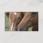 Visitekaartje van Horse Nuzzle (Achterkant)