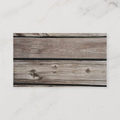Visitekaartje van hout (Achterkant)