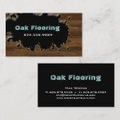 Visitekaartje van hout (Voorkant / Achterkant)