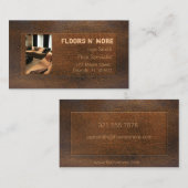 Visitekaartje van hout (Voorkant / Achterkant)