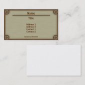 Visitekaartje van hout (Voorkant / Achterkant)